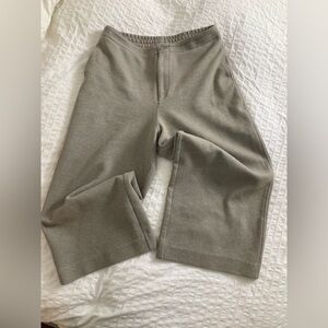 Uniqlo Wide Leg Gaucho Pants | Neutral Taupe | Size L/G soft & comfy knit